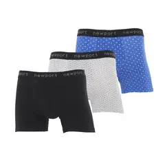 NEWPORT - Boxers Hombre Pack de 3 de Algodón