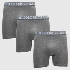 BENETTON - Boxer Hombre Pack de 3 de Algodón