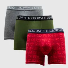 BENETTON - Boxer Hombre Pack de 3
