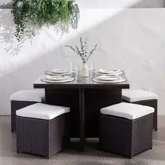 MICA - Juego de comedor Sardegna 4 puestos - 0% Interés a 3, 6 o 12 Cuotas Pagando con tu CMR Banco Falabella