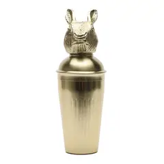 BASEMENT HOME - Shaker Coctelera Conejo Dorado Bar Antique 8.2 X 20 Cm