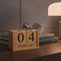BASEMENT HOME - Calendario Adorno Madera 12x9 cm