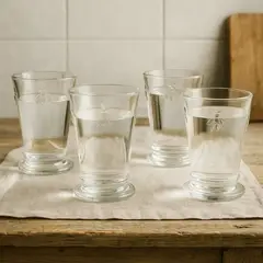 ROBERTA - Vaso de vidrio alto Allen: 4 piezas