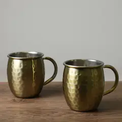 BASEMENT HOME - Copa de polipropileno Basement Home: para Moscow Mule 2 piezas