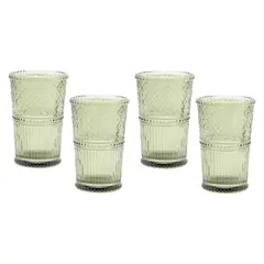 ROBERTA - Vaso de vidrio alto Allen: 4 piezas