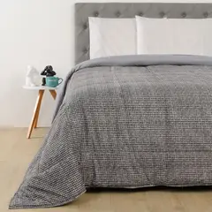 MICA - Edredón con exterior y relleno de 150 GSM Poliéster. Edredón Estampado para cama Sencilla, doble.