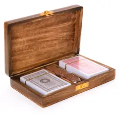 BASEMENT HOME - Juego de Cartas de Madera 11,5 X 18 X 4 cm