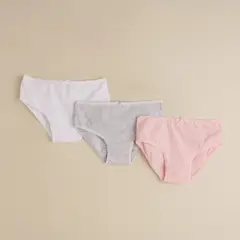 YAMP - Pack x3 panty para Niña en Algodón