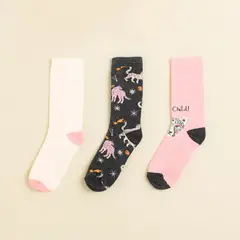 ELV - Medias para Niña Medio Pack de 3