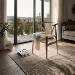 BASEMENT HOME - Set X2 Silla de Comedor en Poliseda Con Patas de Madera 56 x 53 x 78 cm - Mueble Kolding - 0% Interés a 3, 6 o 12 Cuotas Pagando con tu CMR Banco Falabella