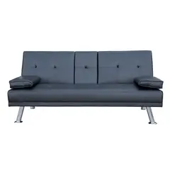 AMBIENTA - Sofá Cama 3 Puestos con Portavasos Spotlight 167 x 80 x 79 cm