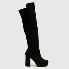 MOSSIMO - Botas para Mujer con tacón Cuadrado Desocalt color Negro