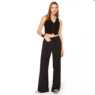 SYBILLA - Pantalón para Mujer Tiro medio