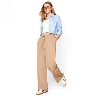 SYBILLA - Pantalón para Mujer Tiro medio