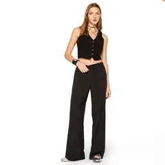 SYBILLA - Pantalón para Mujer Tiro medio