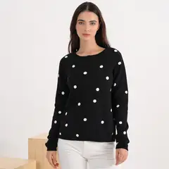 SYBILLA - Saco Mujer con Estampado de Algodón