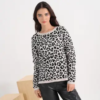 SYBILLA - Saco Mujer con Estampado de Algodón