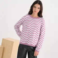 SYBILLA - Saco Mujer con Estampado de Algodón