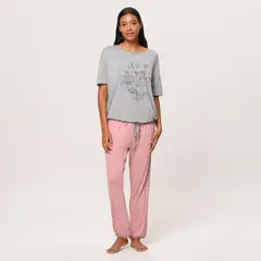 UNIVERSITY CLUB - Camiseta de pijama Mujer Manga corta