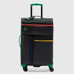 BENETTON - Maletas de 18 kg - Maleta blanda de viaje 18 Kg Bodega Ruedas 360° candado TSA