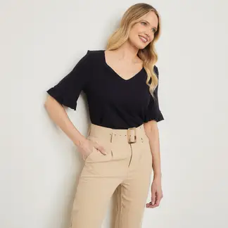 APOLOGY - Blusa Mujer Manga corta globo