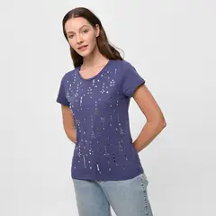 SOUTHLAND - Camiseta para Mujer Manga corta de Algodón