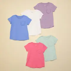 YAMP - Camiseta Niña Pack de 5 unidades Manga corta
