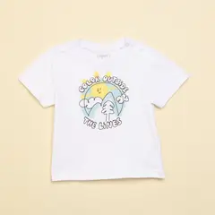 YAMP - Camiseta Bebé niño con Estampado Manga corta
