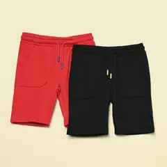 YAMP - Pantaloneta Niño Pack de 2 unidades Cintura elásticada Algodón