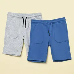 YAMP - Pantaloneta Niño Pack de 2 unidades Cintura elásticada Algodón