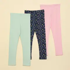 YAMP - Leggings Niña Pack de 3 unidades Algodón