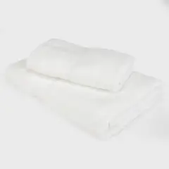 FATELARES - Set x2 Toallas Mano/Baño Lisas 450gr