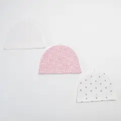 YAMP - Gorro Bebé niña Pack de 3 unidades Algodón