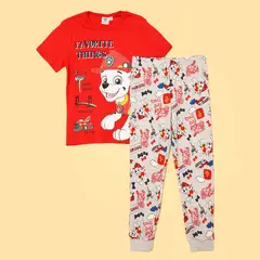 PAW PATROL - Pijama para Niño 2 piezas Cintura elásticada Manga corta