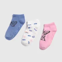 YAMP - Medias antideslizantes Niña Corto Pack de 3
