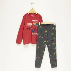 YAMP - Pijama Niño 2 piezas con Estampado Manga larga de Algodón