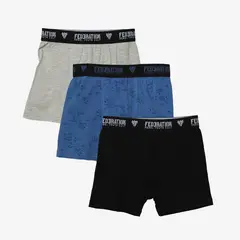 FEDERATION - Boxer Niño Pack de 3 unidades de Algodón