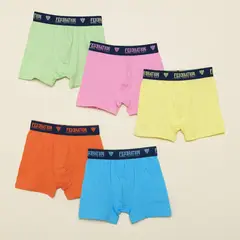FEDERATION - Boxer Niño Pack de 5 unidades de Algodón
