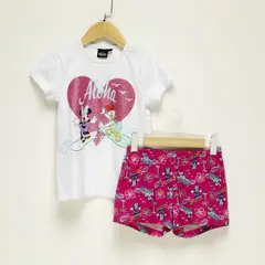 MINNIE - Pijama para Niña 2 piezas con Estampado Cintura elásticada Manga corta