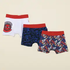 DISNEY - Boxer Niño Pack de 3 unidades en Algodón Spider-Man