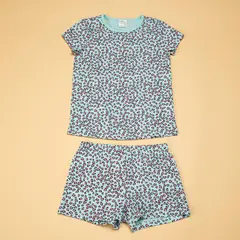 YAMP - Pijama Niña Animal print Cintura elásticada Manga corta