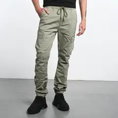 DENIMLAB - Pantalón cargo Hombre de Algodón Largo 32