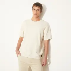 DENIMLAB - Camiseta Hombre Manga corta Oversize de Algodón
