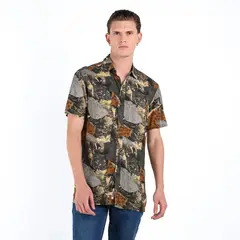 DENIMLAB - Camisa Hombre con Estampado Manga corta