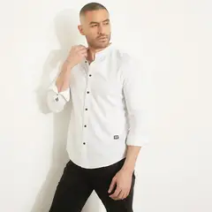 MOSSIMO - Camisa Hombre Manga larga de Algodón