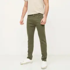 BASEMENT - Pantalón 5 Bolsillos Hombre Slim de Algodón