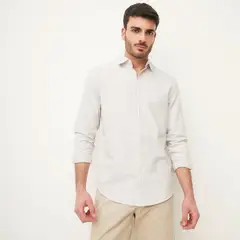 BASEMENT - Camisa Hombre Manga larga de Algodón