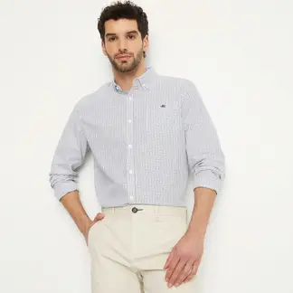 UNIVERSITY CLUB - Camisa Hombre Manga larga Regular Algodón
