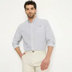 UNIVERSITY CLUB - Camisa Hombre Manga larga Regular Algodón