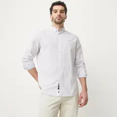 UNIVERSITY CLUB - Camisa Hombre Manga larga Regular Algodón